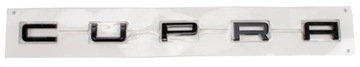 Czarny emblemat naklejka napis Cupra 5FA853687A041