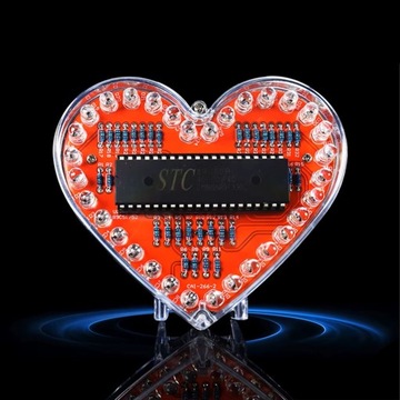 Serce 32 Multikolor RGB LED z obudową super EFEKT