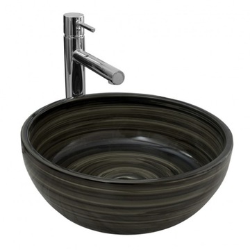 Umywalka Ceramiczna Nablatowa CLAUDIA BLACK 41 CM