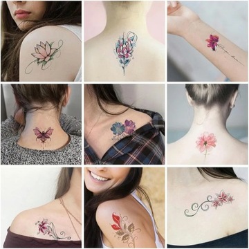 TATUAŻ DAMSKI TATUAŻE DAMSKIE MIX 30 ARKUSZY DLA KOBIET DLA DZIECI
