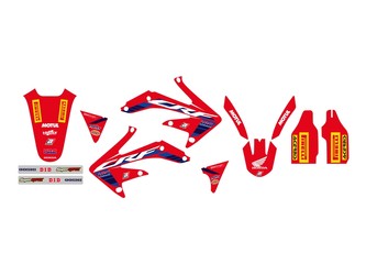 KOMPLET NAKLEJEK OKLEIN HONDA CRF 450 05-08 HRC 22