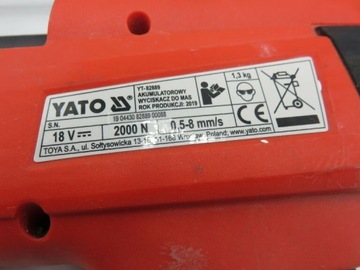 СИЛИКОНОВЫЙ ПИСТОЛЕТ YATO 18 В БЕЗ АККУМУЛЯТОРА YT-82889