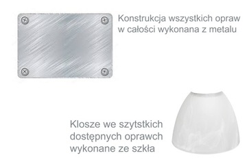 Żyrandol 3 Duży Liść III Rdza Klosz Alabaster