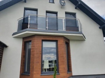 Фасадная доска RUSTIC вишневая клеевая