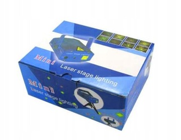 PROJEKTOR LASEROWY DYSKOTEKOWY LASER LED DISCO CZUJNIK DŹWIĘKU DMX STATYW