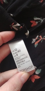 L TOPSHOP KWIATY KOLOROWA M/L FALBANKA upały M