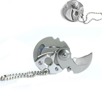 OKRĄGŁY NÓŻ PAZUR DO SAMOOBRONY BRELOK METAL EDC