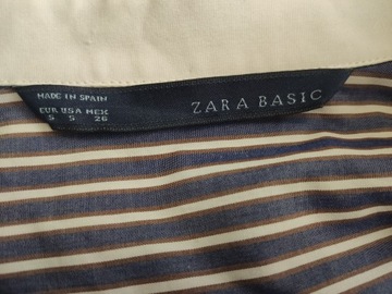 ZARA BASIC BLUZKA KOSZULA w Paski S