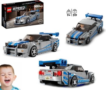 LEGO NISSAN GTR SZYBCY I WŚCIEKLI PAUL WALKER 2023