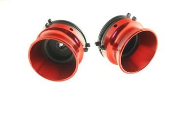 Бокалы металлические красные со стаканами, 2 шт.