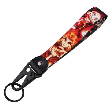 Japanese Anime Key Ring Lanyard Tags Key Strap Tow Sides Thermoprint