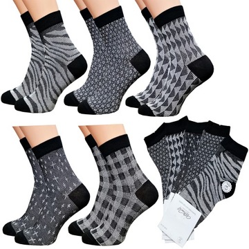 5 x SKARPETY DAMSKIE BAWEŁNIANE BAWEŁNA PREMIUM 38-42