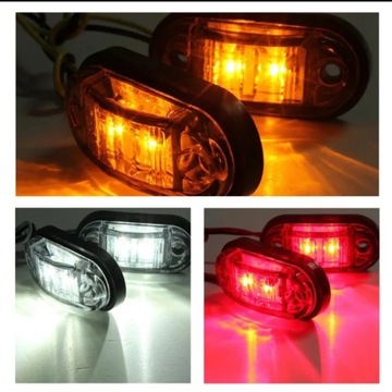 Габаритный фонарь 2 светодиода LED Габаритный фонарь ОРАНЖЕВЫЙ