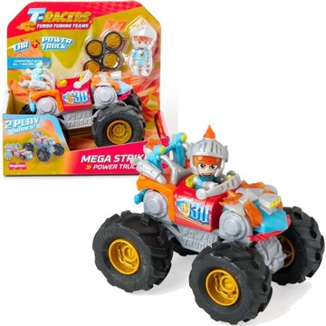 ZESTAW T-RACERS POWER TRUCKS MEGA STRIKER POJAZD 2W1