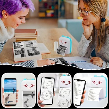 ПОРТАТИВНЫЙ ТЕРМОПРИНТЕР ДЛЯ ФОТОИГРУШЕК + НАБОР 1 РУЛОН XXL