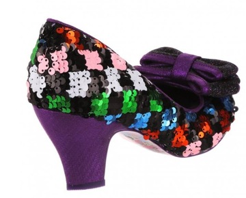 IRREGULAR CHOICE CZÓŁENKA Z KOKARDĄ CEKINY 41 ŻBA