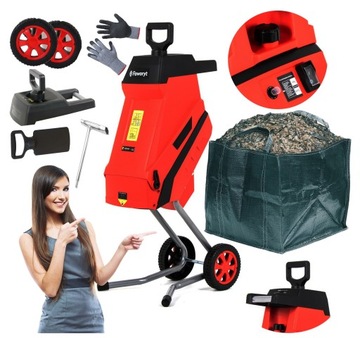 ROZDRABNIACZ ELEKTRYCZNY RĘBAK DO GAŁĘZI TURBO XXL PREMIUM