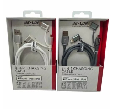 ZESTAW KABLI USB - APPLE LIGHTNING RE-LOAD