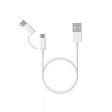 Kabel Xiaomi 2w1 USB Micro USB + USB Type-C 30cm