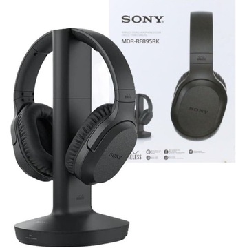 Słuchawki Bezprzewodowe Nauszne Sony MDR-RF895RK Czarne