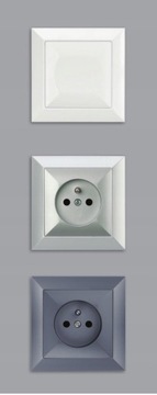 Ramka poczwórna PERŁA BIAŁA ABEX