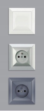 Ramka podwójna PERŁA BIAŁA ABEX