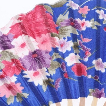 Ручной цветочный веер для женщин Складной шелковый веер