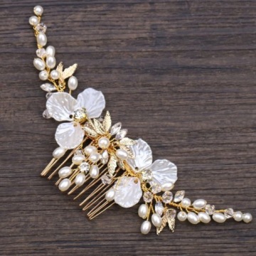 УКРАШЕНИЕ ПРИЧЕСКИ: СВАДЕБНЫЙ гребешок, жемчуг, БЕЛАЯ свадьба.