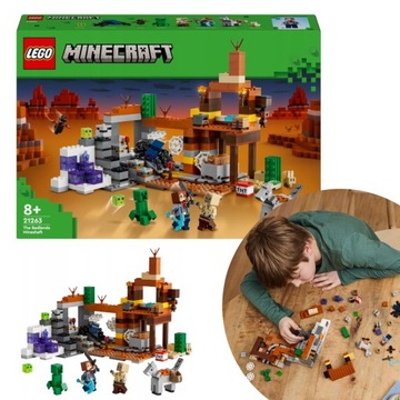 LEGO MINECRAFT KOPALNIA W BADLANACH 21263
