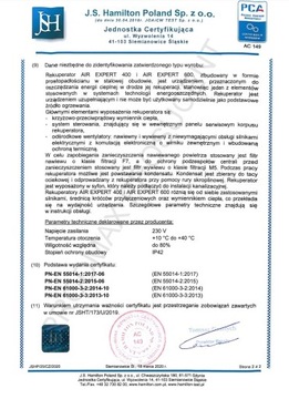 Установка рекуперации тепла Air Expert 600 C