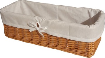 KOSZ WIKLINOWY KOSZYK POJEMNIK ORGANIZER 50X20X15