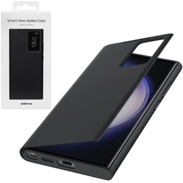 Oryginalne Etui Smart View Wallet Case do Galaxy S23 Ultra, Cover , Klapka