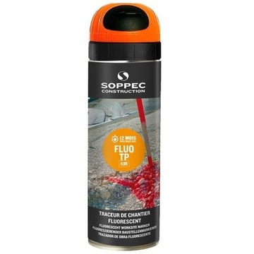 FARBA GEODEZYJNA SPRAY SOPPEC FLUO 12szt x 500ml