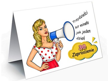 WEZWANIE zaproszenia na 18 30 40 50 60 URODZINY
