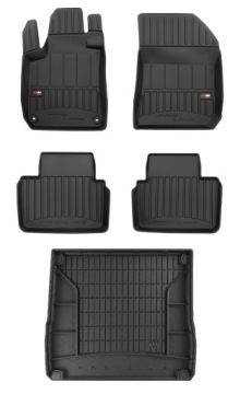 Set 3D gumové rohože Peugeot 308 2 Kombi 2013-2021 bw