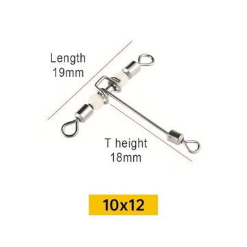size10 10 sztuk stylu Luminous Fishing krętliki kr
