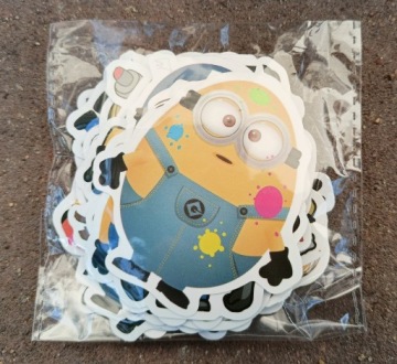 Наклейки Миньоны 50 шт. Водостойкий ПВХ