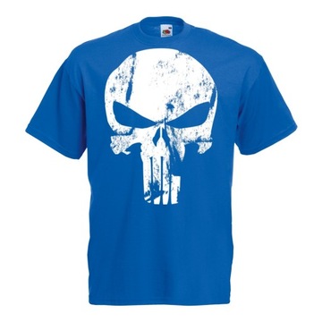 Koszulka Punisher czacha czaszka L niebieska