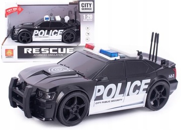 POLICJA RADIOWÓZ SAMOCHÓD POLICYJNY ŚWIATŁA I DŹWIĘK AUTO