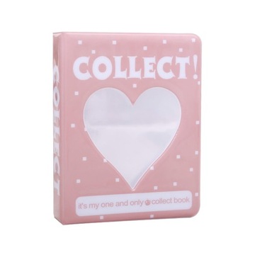 3-calowe etui na karty fotograficzne Mini Album Organizer Binder Photocard w kolorze różowym