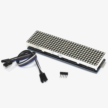 Matryca LED 32x8 z MAX7219, niebieska