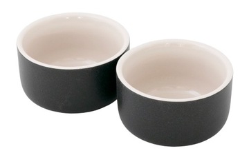 KOMPLET KAMIONKOWYCH NACZYŃ czarne 200ml