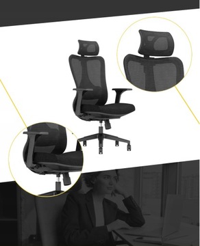 Офисное кресло Elmo стул черный офисный дом здоровый позвоночник