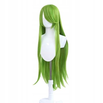 PERUKA ANIME DŁUGA COSPLAY Z GRZYWKĄ ZIELONA 100CM