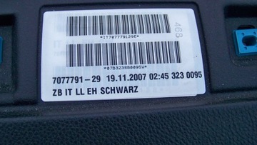 BMW 3 E90 07R KONZOLA ULOŽENÍ SENSOR NAPÍNÁKY