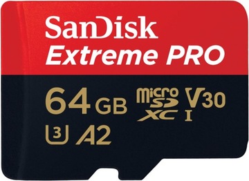 Micro SD Sandisk Extreme Pro 64 ГБ 200 МБ/с карты