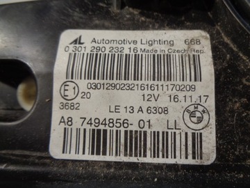 BMW 2 F45 F46 FULL LED SVĚTLO PŘEDNÍ PRAVÁ 7494856