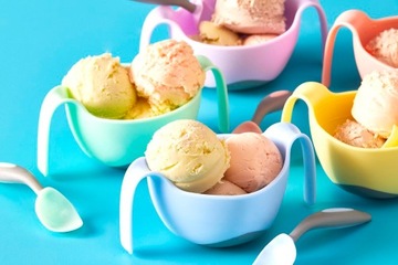 B.box Sztućce dla niemowląt i dzieci do nauki jedzenia Gelato Boysenberry