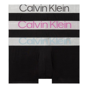 CALVIN KLEIN BOKSERKI MĘSKIE MAJTKI LOW RISE TRUNK 3PK CZARNE r.L