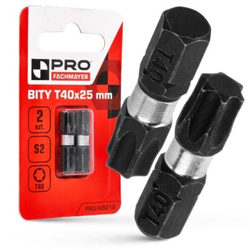 KOŃCÓWKI UDAROWE BIT UDAROWY BITY DO WKRĘTARKI MOCNE TX40 25 MM